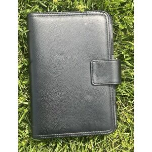 Vintage Franklin Covey Black Compact 365‎ Planner Organizer 7 Ring Classic